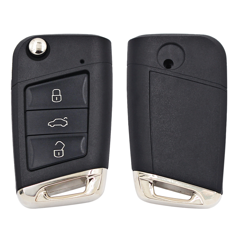 For Volkswagen Golf MK7 VW Remote Key Shell Case with Hu66 blade