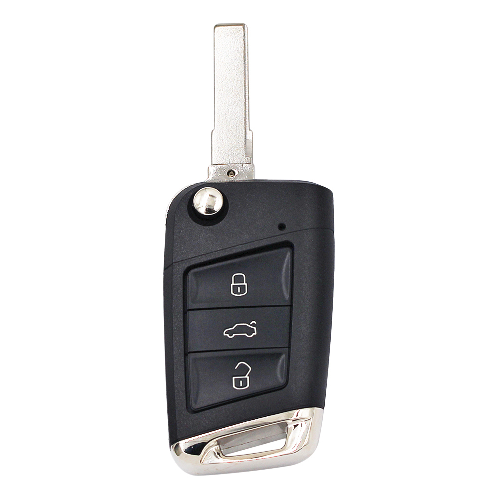 For Volkswagen Golf MK7 VW Remote Key Shell Case with Hu66 blade