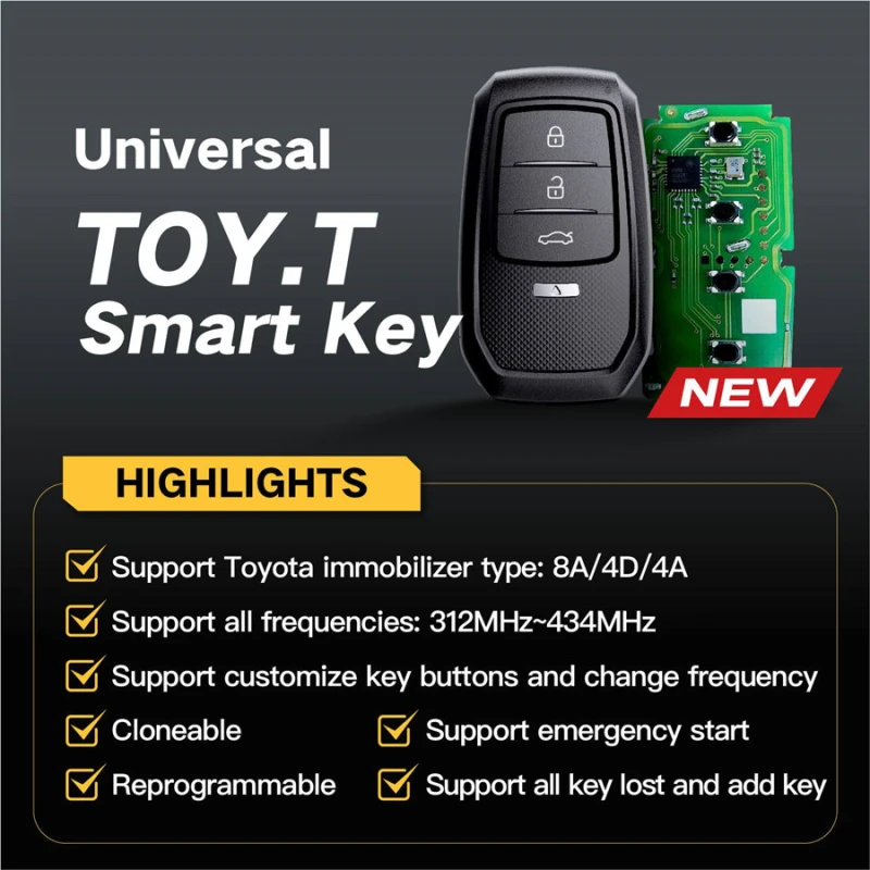 Xhorse XS Smart key XSTO01EN TOY.T for Toyota XM38 Smart Key