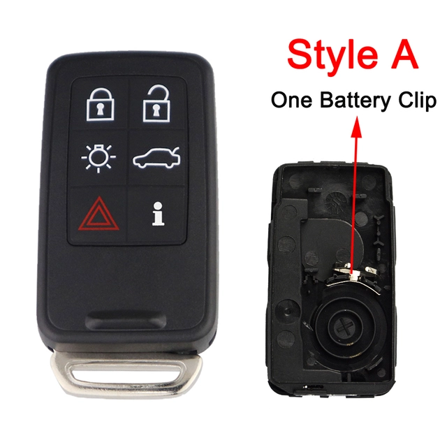 For Volvo S60 S60L XC60 6 button remote key blank