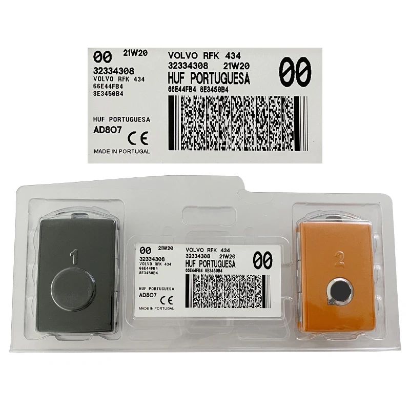 Original a set For Volvo XC90 S90 S60 S40 XC60 2016-2020 434MHz 8A Chip Keyless Go remote key