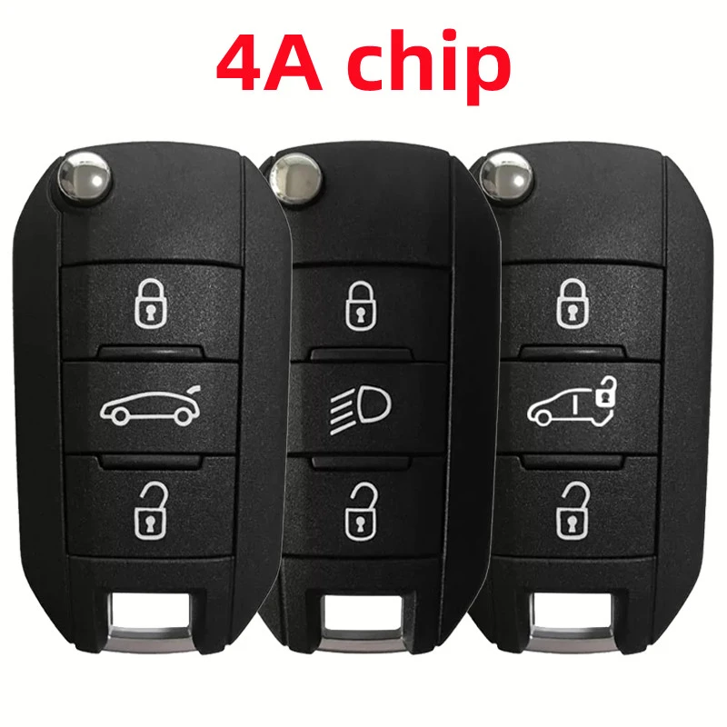 For Citroen C3 C4 2017-2022 434MHz 4A chip remote key