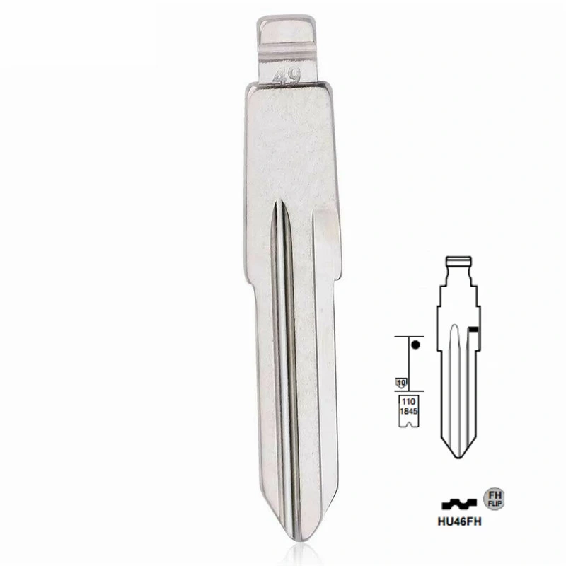 KDIY key Blade 49# HU46 for chevrolet