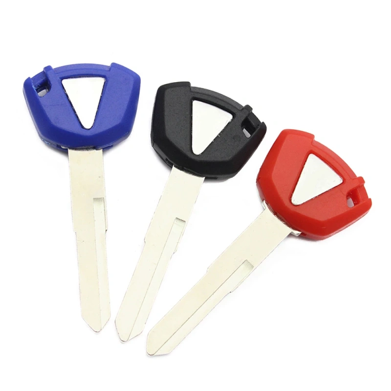 For Kawasaki ZX6R Motorcycle transponder Key Blank red blue black color