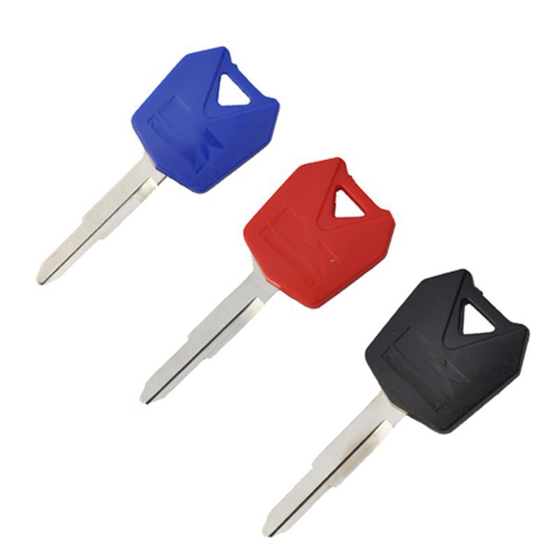 For Kawasaki Motorcycle transponder Key Blank red blue black color