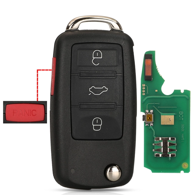 For VW Touareg 3 / 4 button 315/433MHZ remote key with ID46 PCF7946 Chip 1K0959753AA
