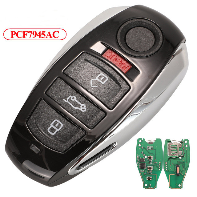 For VW Touareg 2010-2014 315/433MHZ/868 4 button remote key with 7945AC Chip