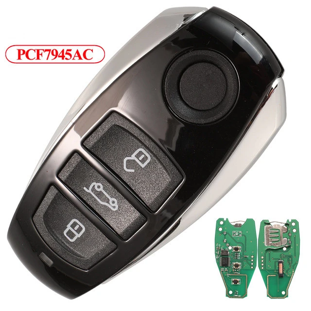 For VW Touareg 2010-2014 315/433MHZ/868 3 button remote key with 7945AC Chip