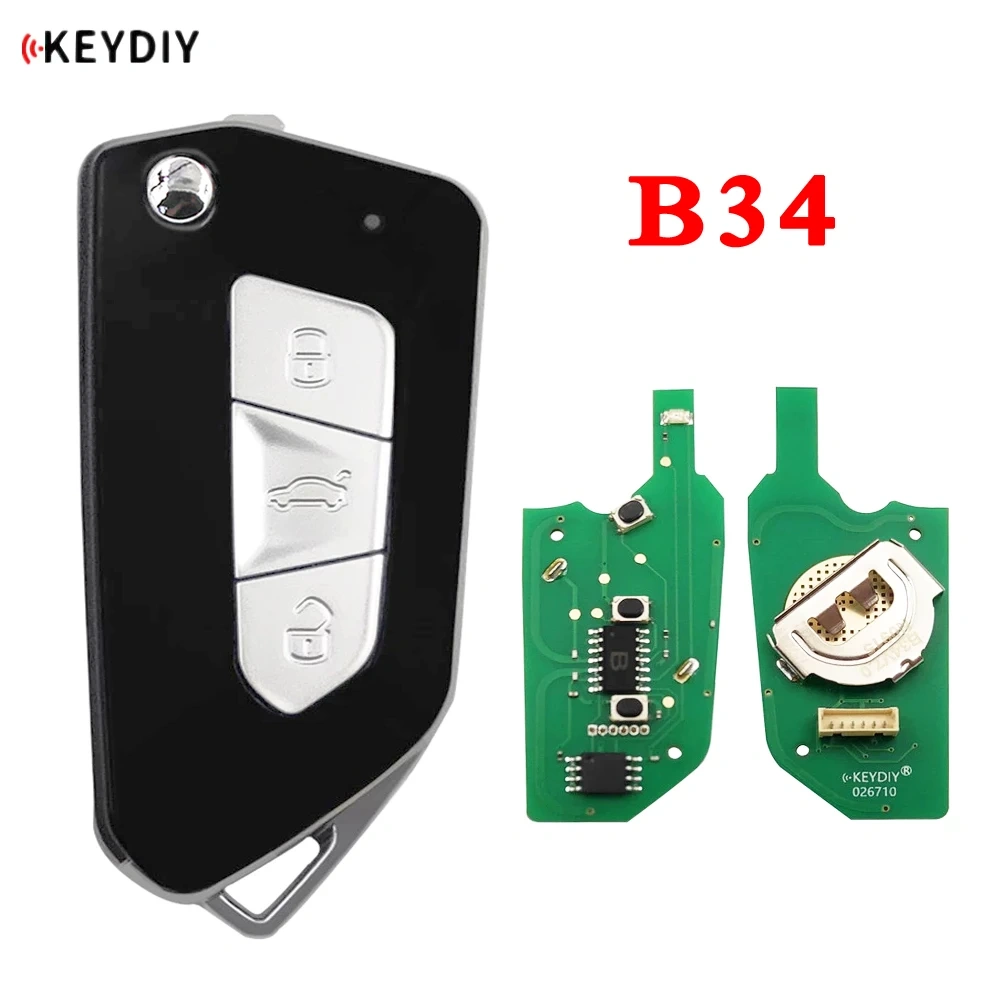 KEYDIY B Series B34 3 button Universal Golf 8 style Remote Control for KD900 URG200 KD-X2