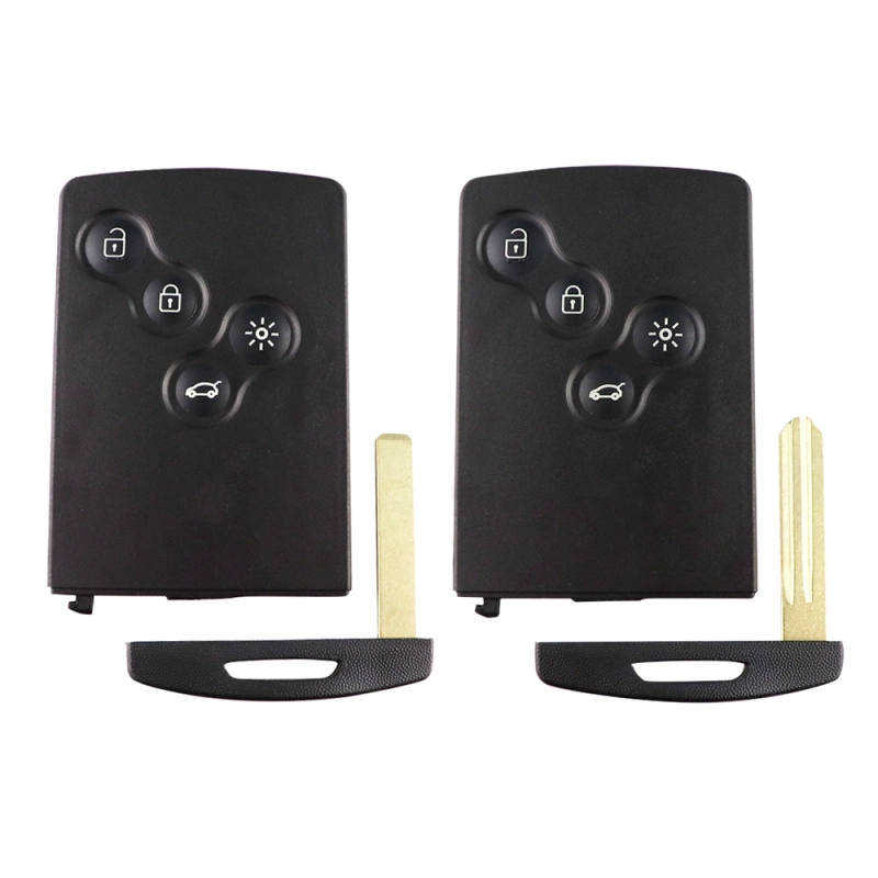 For Renault Clio Megane Koleos Captur 4 button smart card shell