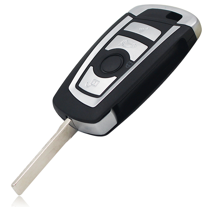 For BMW EWS Modified 4 button Flip Remote Key 315mhz / 433MHz with hu92 blade