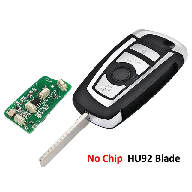 For BMW EWS Modified 4 button Flip Remote Key 315mhz / 433MHz with hu92 blade