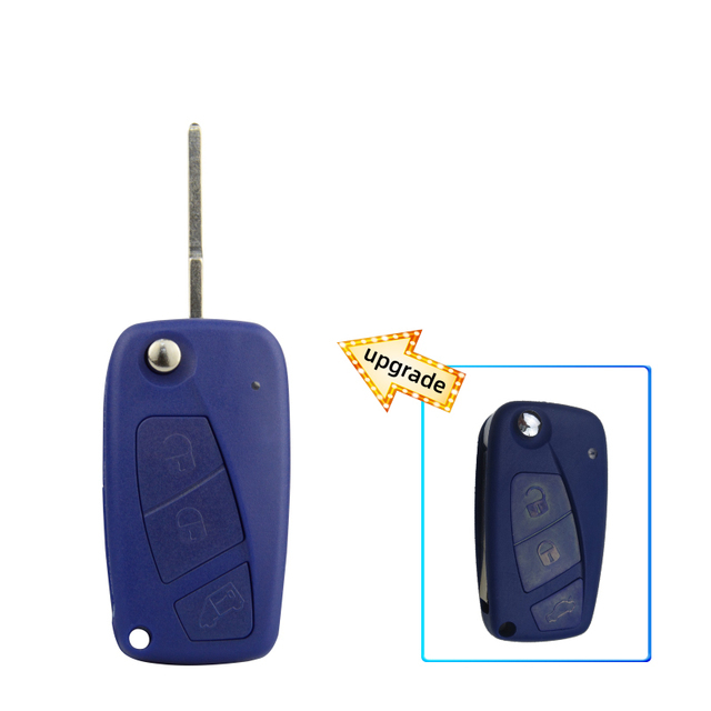 For Fiat Punto Ducato upgrade 3 button remote key shell with SIP22 blade