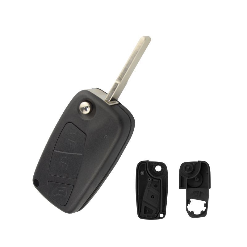 Fiat 500 Punto 3 button remote key with SIP22 blade