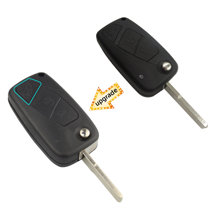 Fiat 500 Punto 3 button remote key with SIP22 blade