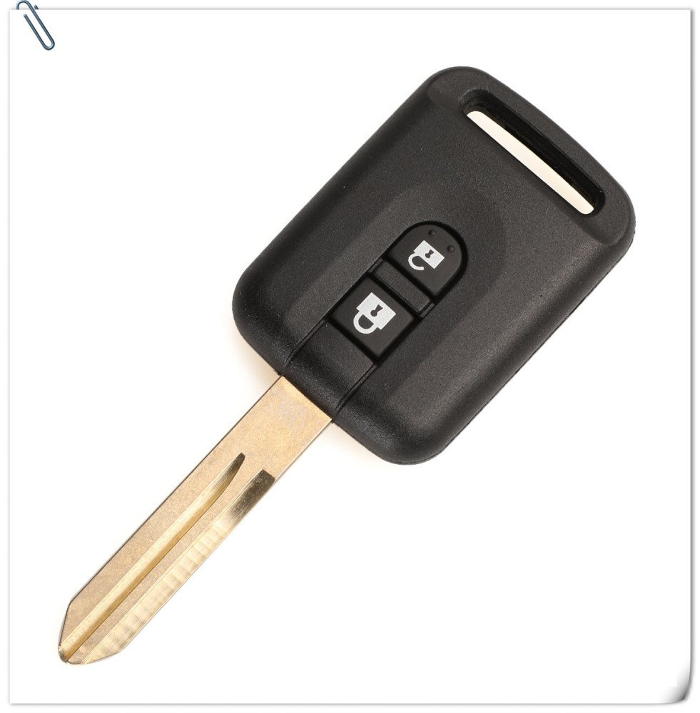 For Nissan Micra Navara X-TRAIL Qashqai 2 button rectangle remote key shell