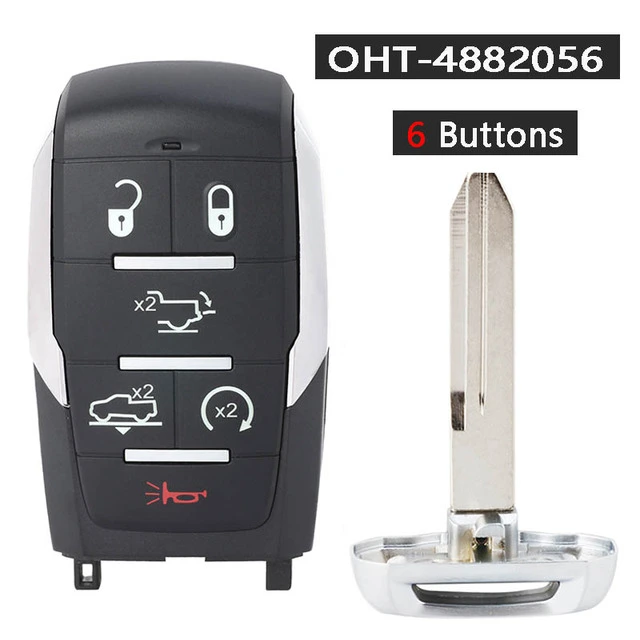 For Dodge Ram 1500 2019-2021 4A Chip 433MHZ Smart Remote Key OHT-4882056
