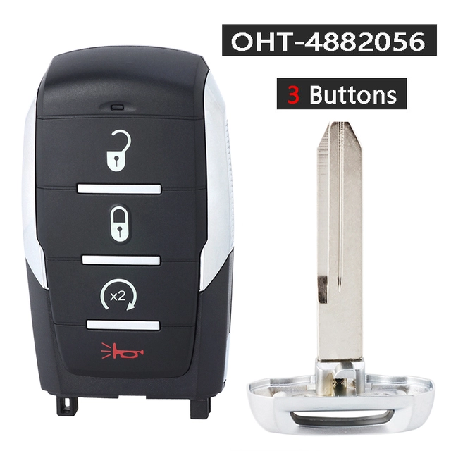 For Dodge Ram 1500 2019-2021 4A Chip 433MHZ Smart Remote Key OHT-4882056