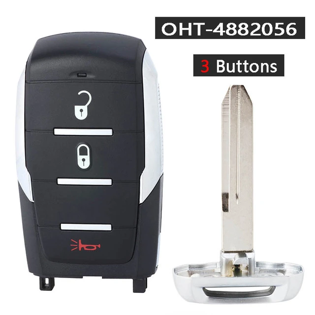 For Dodge Ram 1500 2019-2021 4A Chip 433MHZ Smart Remote Key OHT-4882056
