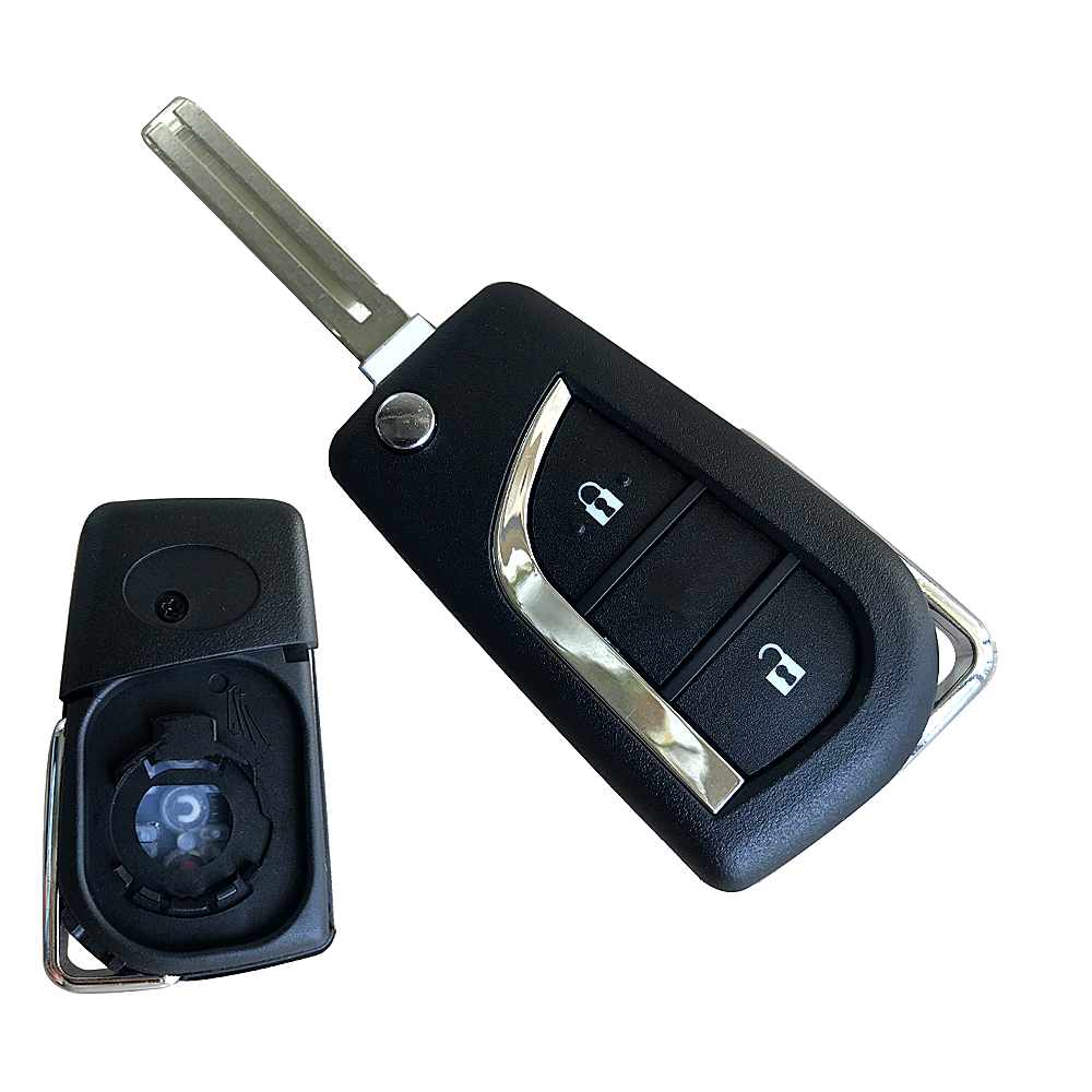 For Toyota 2 button Remote key shell, check the internal structure