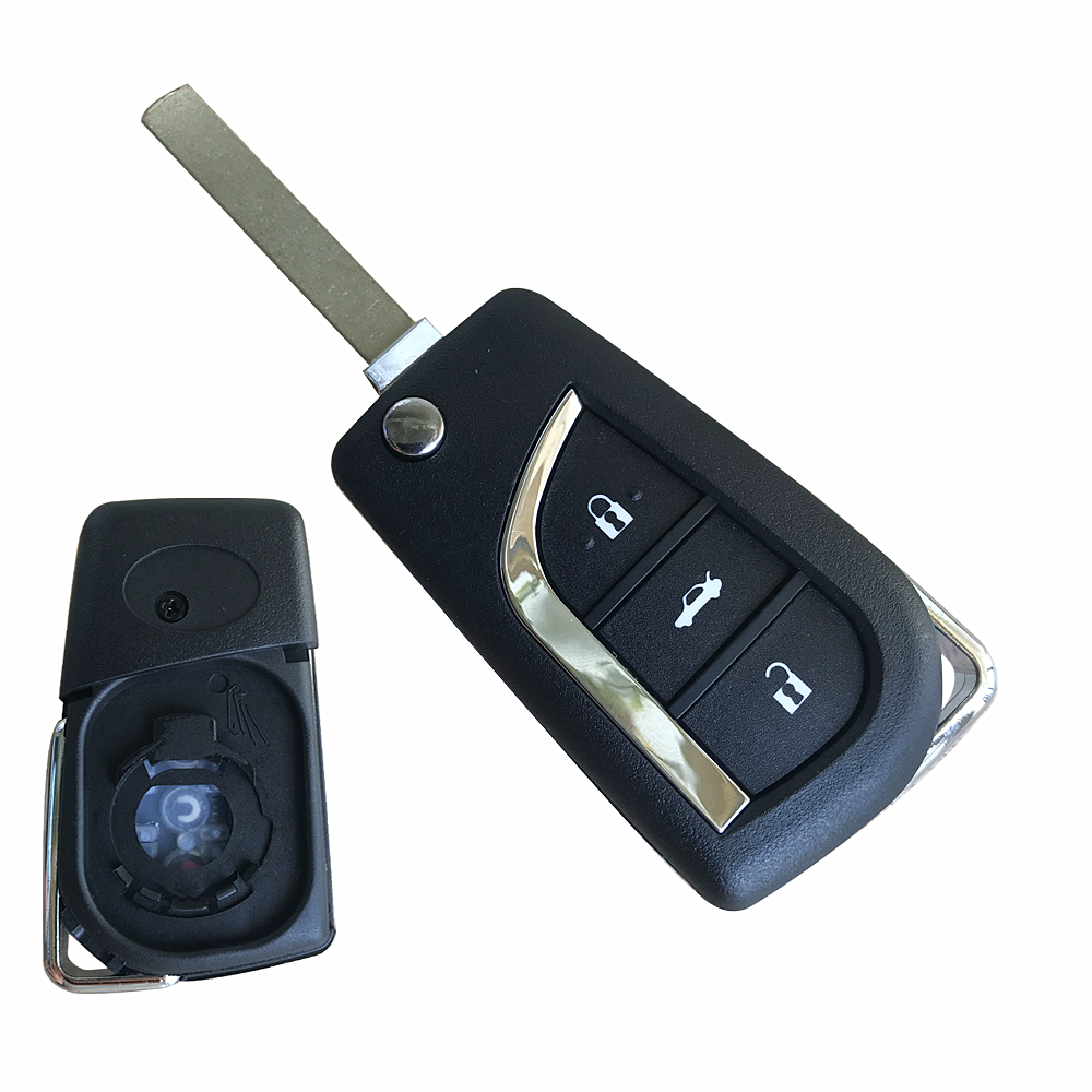 For Toyota 2 button Remote key shell, check the internal structure