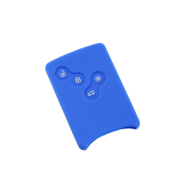 For Renault 4 button flip key silicone case black blue red color