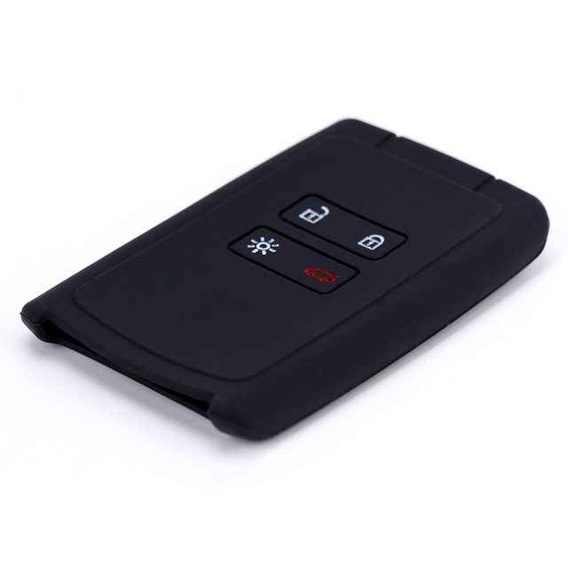 For Renault 4 button smart key silicone case black blue red color