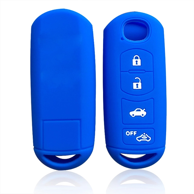 For Mazda CX3 / CX5 4 button key silicone case black blue red color