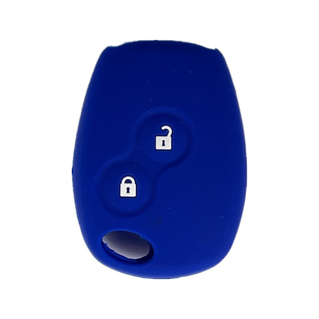 For Renault 2 button key silicone case black blue red color