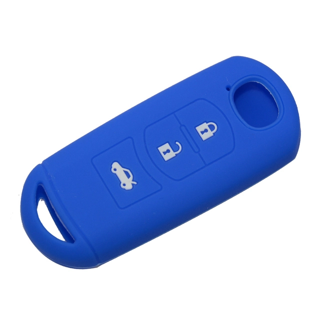 For Mazda CX3 CX5 3 button key silicone case black blue red color