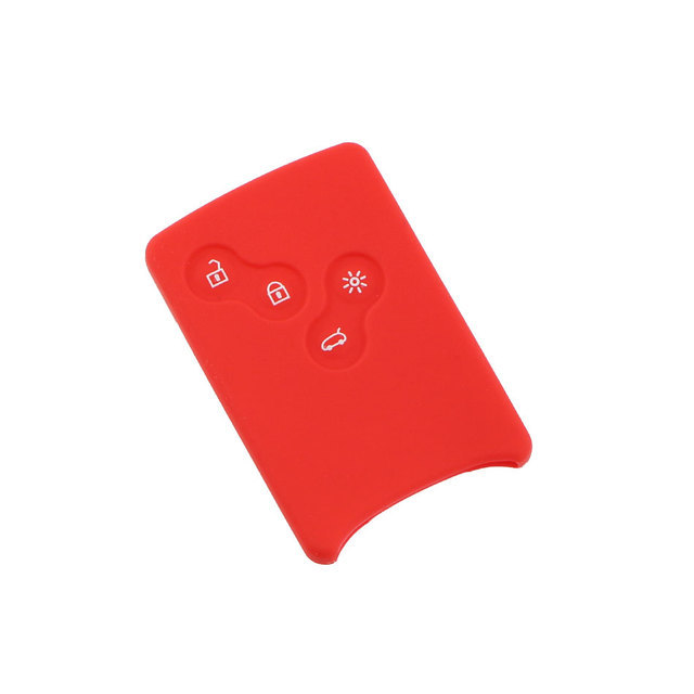 For Renault 4 button flip key silicone case black blue red color