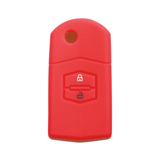 For Mazda 2 3 5 6 series 2 button key silicone case black blue red color