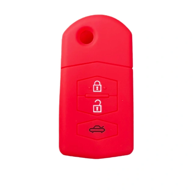 For Mazda 2 3 5 6 series 3 button key silicone case black blue red color
