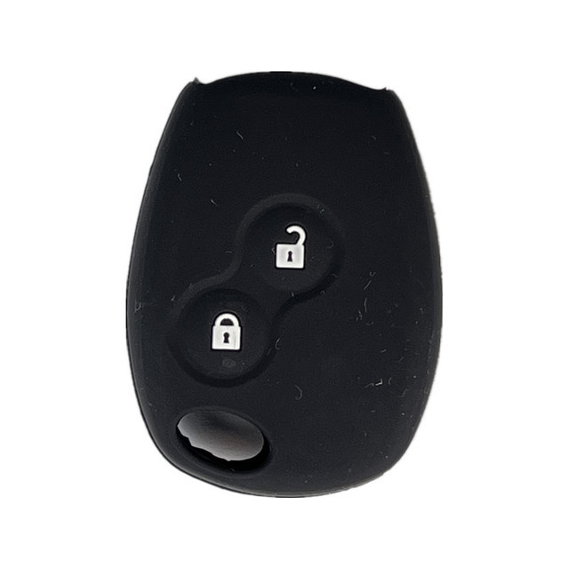 For Renault 2 button key silicone case black blue red color
