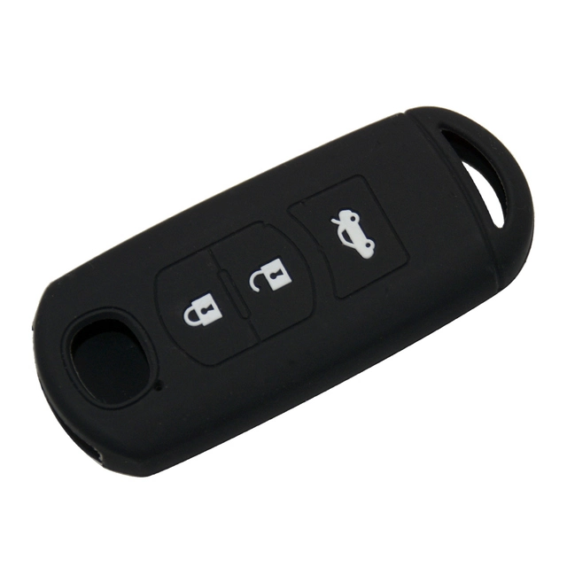 For Mazda CX3 CX5 3 button key silicone case black blue red color