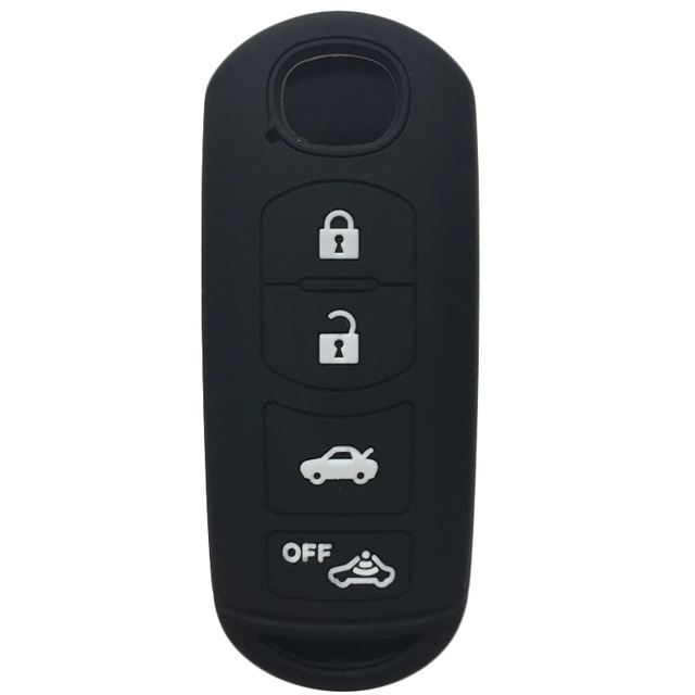 For Mazda CX3 / CX5 4 button key silicone case black blue red color