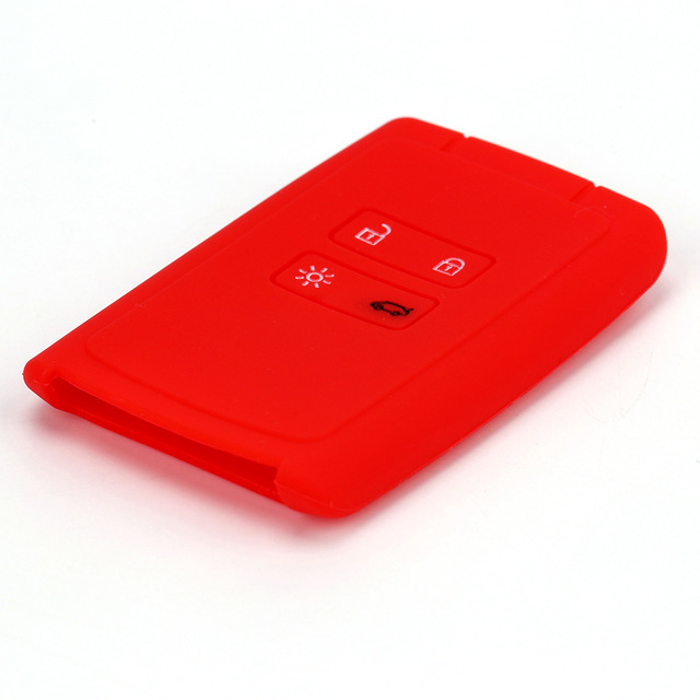 For Renault 4 button smart key silicone case black blue red color