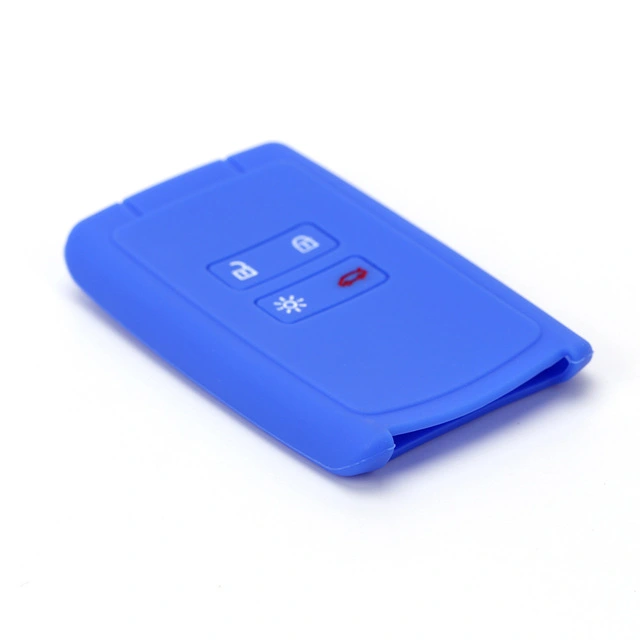 For Renault 4 button smart key silicone case black blue red color