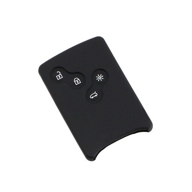 For Renault 4 button flip key silicone case black blue red color