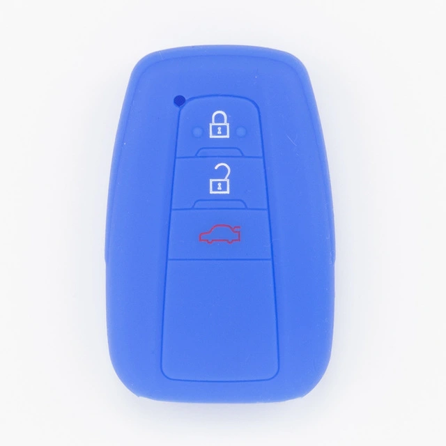 For Toyota 3 button key silicone case black blue red color