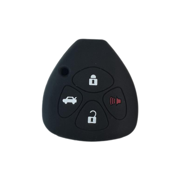 For Toyota 4 button key silicone case black blue red color