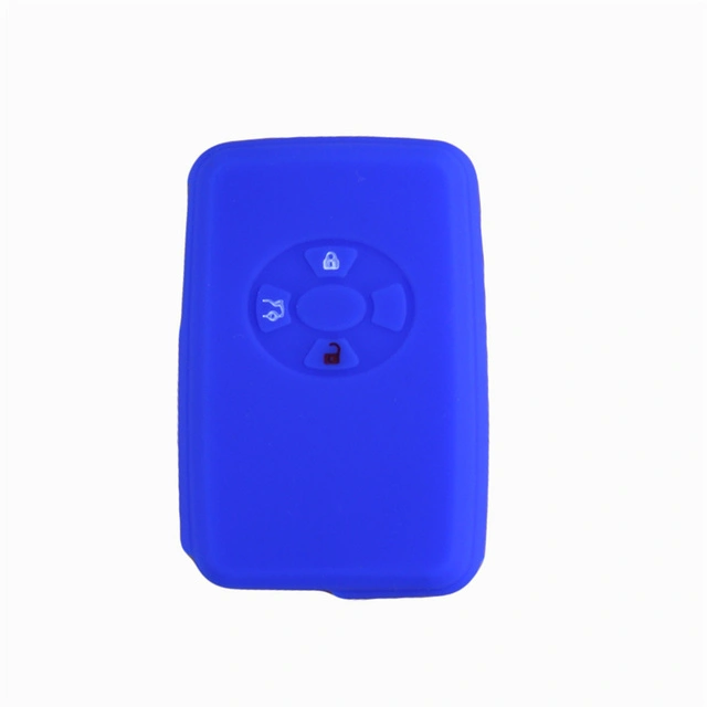 For Toyota 3 button key silicone case black blue red color