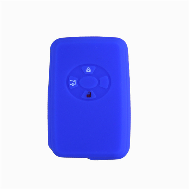 For Toyota 3 button key silicone case black blue red color