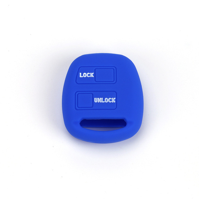 For Toyota 2 button key silicone case black blue red color