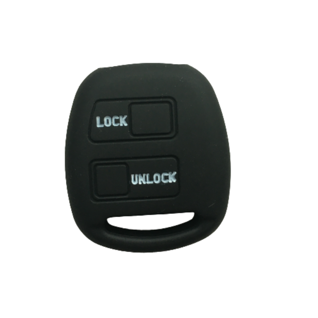 For Toyota 2 button key silicone case black blue red color