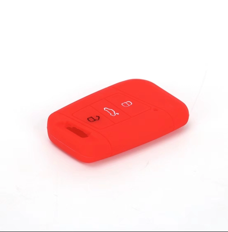 For VW B8 3 button key silicone case black blue red color