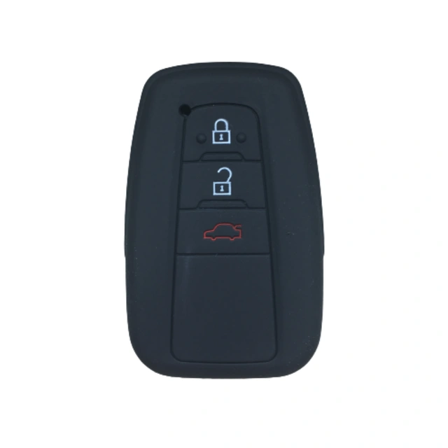 For Toyota 3 button key silicone case black blue red color