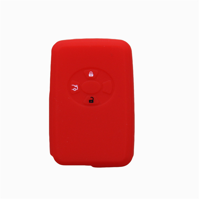 For Toyota 3 button key silicone case black blue red color