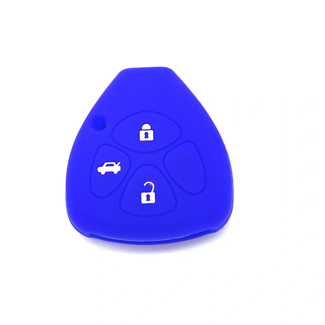For Toyota 3 button key silicone case black blue red color