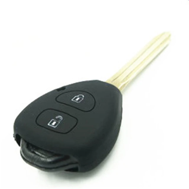 For Toyota 2 button key silicone case black blue red color